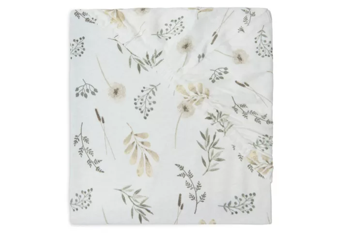 Drap-housse Jersey 40/50x80/90cm Wild Flowers (Jollein)