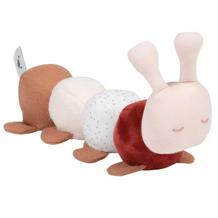 Doudou d'Activité Chenille Lapidou Rouille (Nattou)