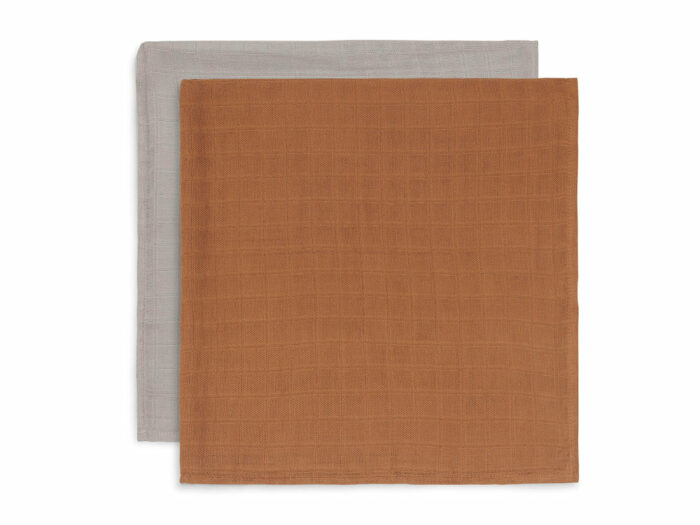 Lange de Gaze de Bambou Coton Large 115x115cm - Ash Green - 2 Unités (Jollein)