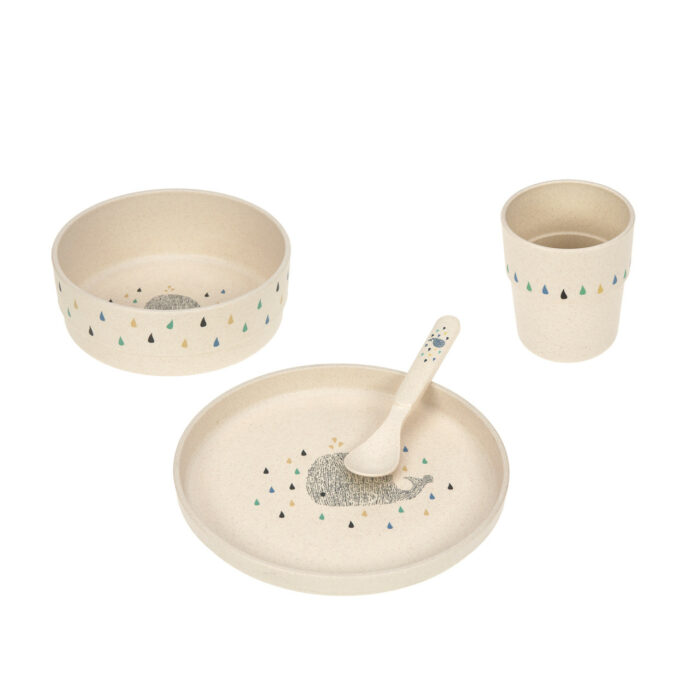 Coffret Repas Enfant - Little Water, Baleine (Lassig)