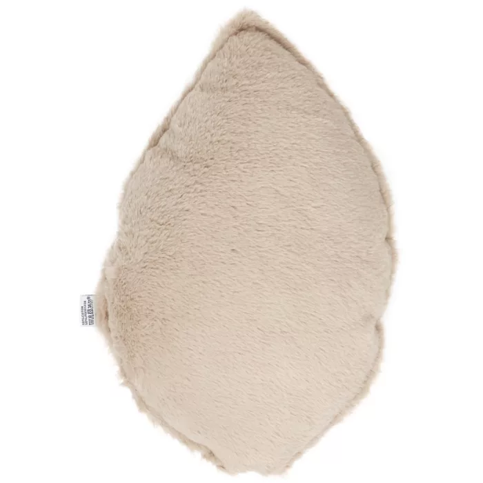 Coussin déco forme feuillle coton imp./ angora beige – Daydream (BB and CO) – Image 3
