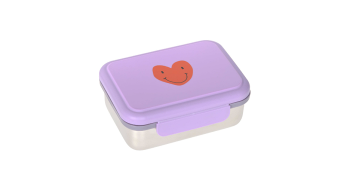 Boite à goûter/lunch box Little Gang Heart Lilac (Lassig)