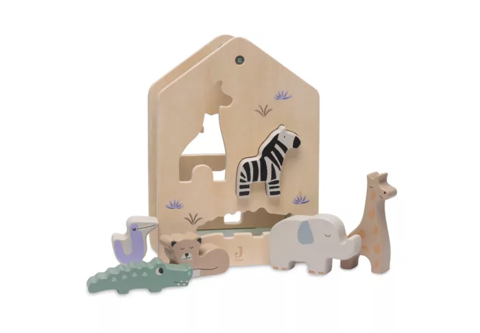 Boîte à formes en Bois - Jungle Jambo (Jollein)