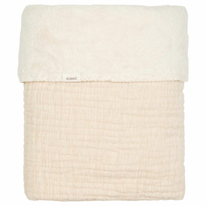 Couverture berceau teddy Rivoli warm white (Koeka)