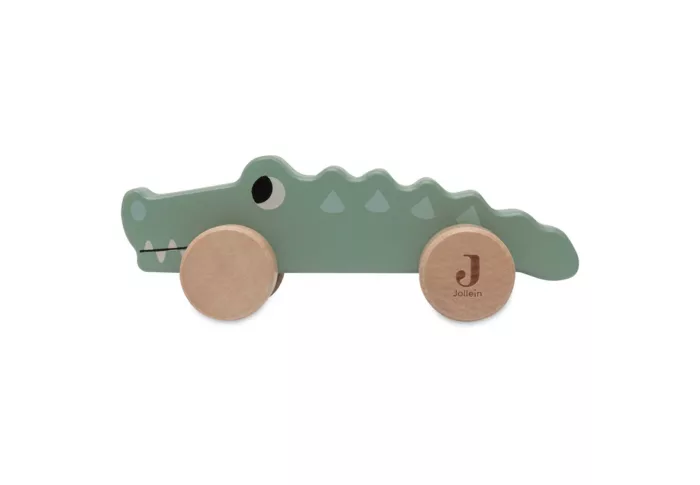 Jouet en bois à roulettes - Jungle Jambo - Crocodile (Jollein)