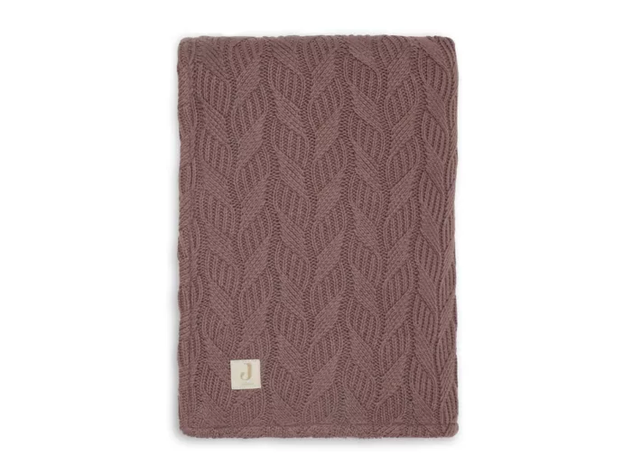 Couverture Berceau 75x100cm Spring Knit Chestnut/Fleece (Jollein)