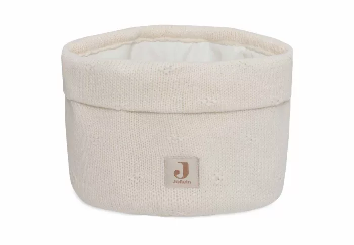 Panier de rangement Cosy Knit - Ivory (Jollein)