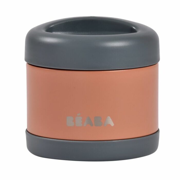 THERMO PORTION INOX 500ML MINERAL GREY/TERRACOTTA  (Béaba)