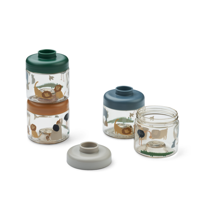 BOÎTES ALIMENTAIRES POUR BÉBÉS DOMINIQUE, LOT DE 4 ALL TOGETHER / SANDY (Liewood)