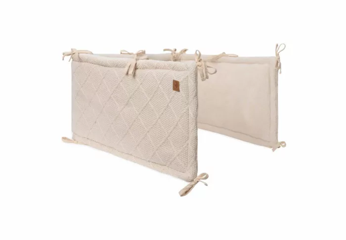Tour de parc 180x30cm Check Knit - Oatmeal (Jollein)