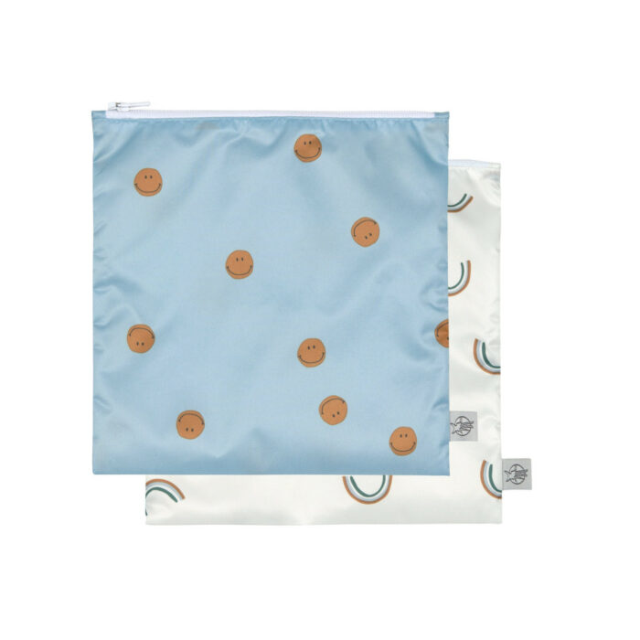 Pochettes à snack (2 pcs), Happy Rascals Smile (Lassig)