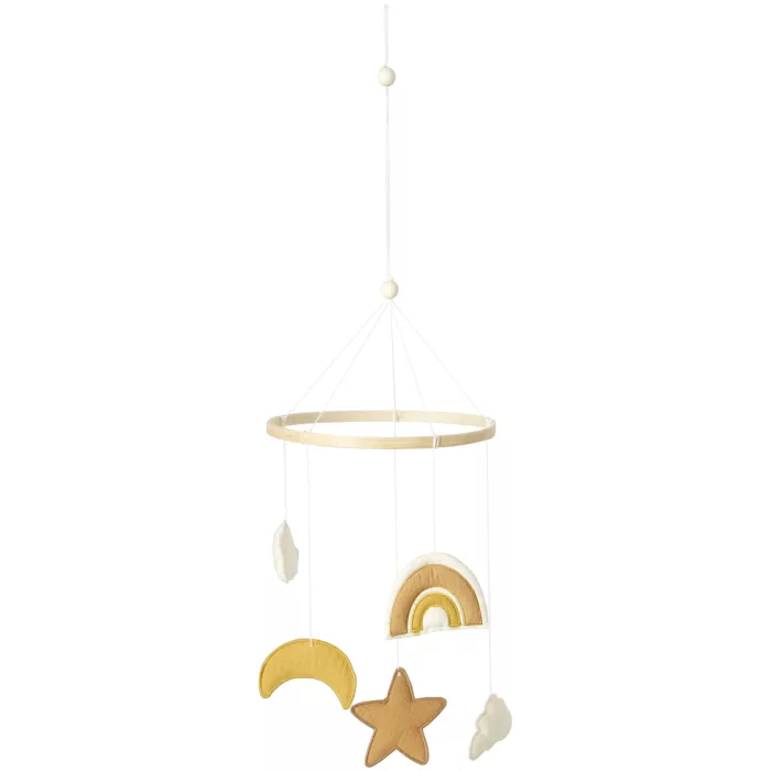 Mobile déco arc-en-ciel écru/camel/ocre Caramel Forest (BB and Co)