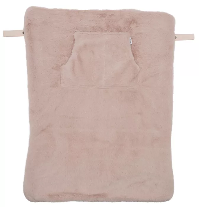 Couverture nomade fausse fourrure angora – pétale (BB and Co)