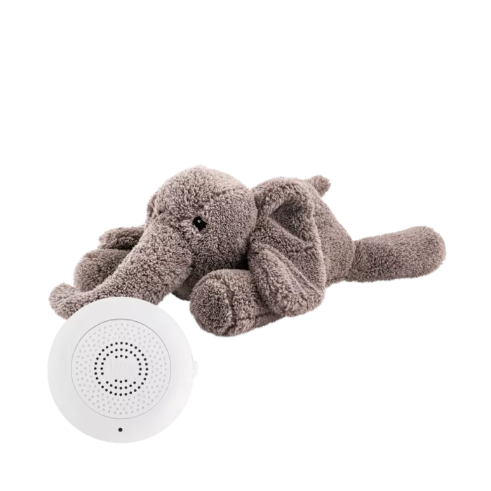 Doudou éléphant Georges battements de coeur (Flow)