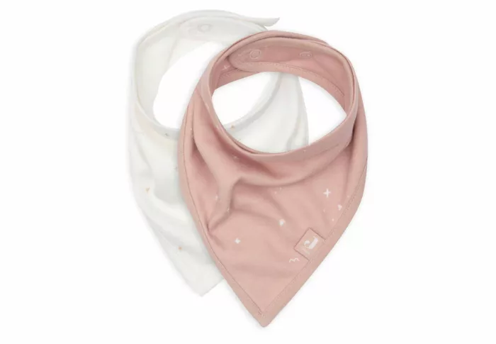 Bavoir Bandana Twinkling - Wild Rose - 2 Unités (Jollein)