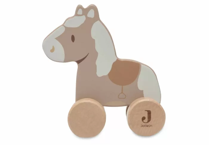 Cheval en Bois à roulettes - Nostalgic Ride (Jollein)