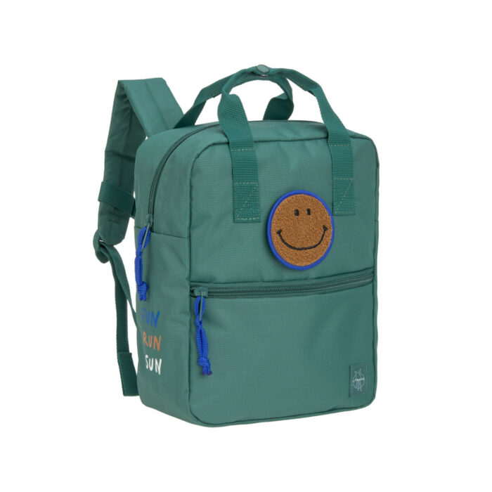 Sac à dos carré de la maternelle - Little Gang, Vert foncé (Lassig)