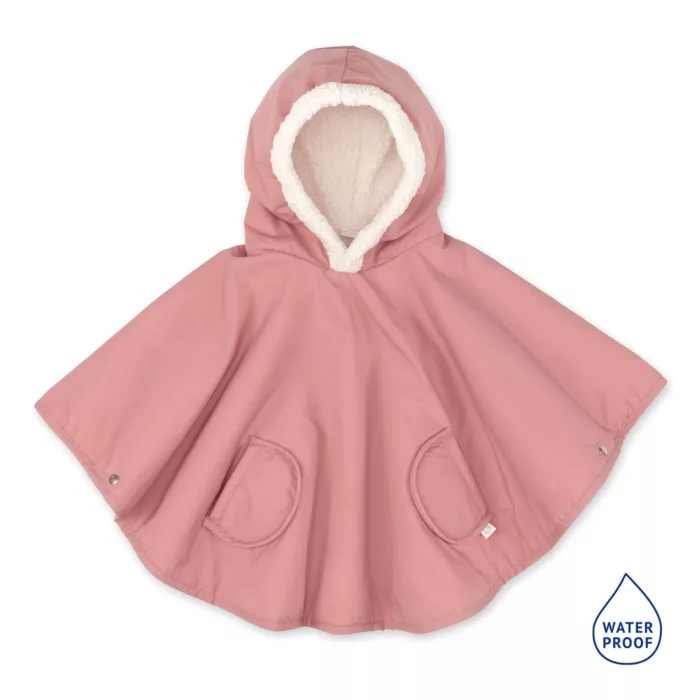 Poncho de voyage 9-36m Hibiscus WATERPROOF + TEDDY (Bemini)