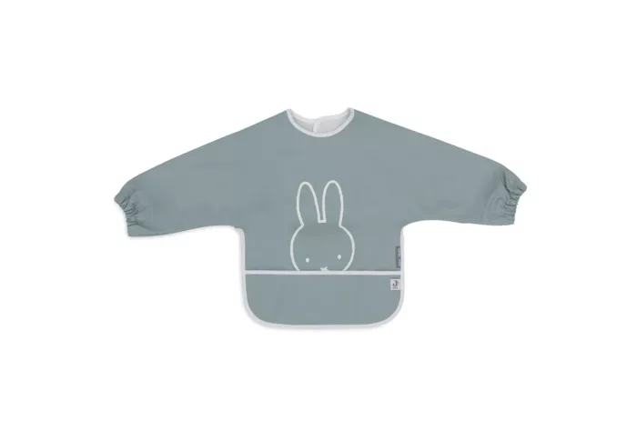 Bavoir à Manches Imperméables Miffy Peekaboo - Sea Green (Jollein)