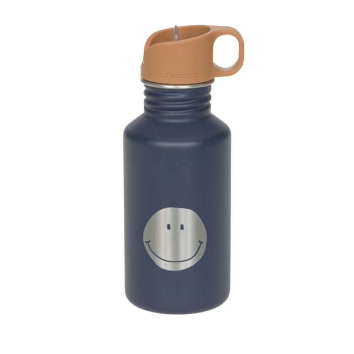 Gourde pour enfant inox - Little Gang, Sourire marine (Lassig)