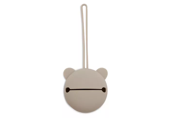 Étui à sucette en silicone Ø7cm - Olive Green (Jollein)