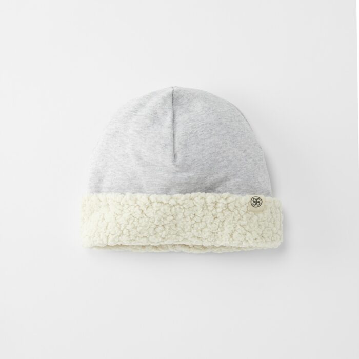 Bonnet teddy réversible Gris 6-12 mois (Cloby)