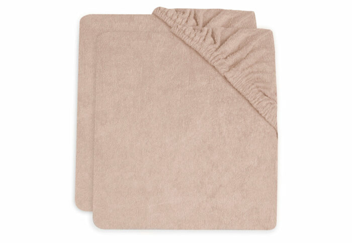 Housse matelas à Langer Éponge 50x70cm - Pale Pink - 2 Unités (Jollein)