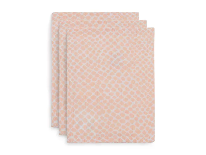 Gant de toilette Gaze Coton Snake - Pale Pin 3 unités