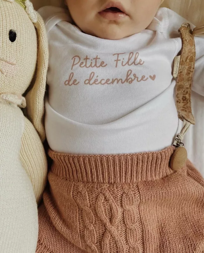 Body Bébé "Mots doux"  0-3 mois (Mon Petit Léon)