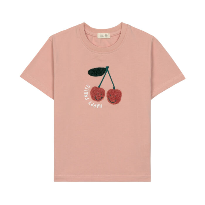 T-Shirt Jersey Gots Cerise Pêche (Lassig)