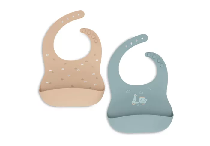 Bavoir Silicone - On The Go - 2 Unités (Jollein)