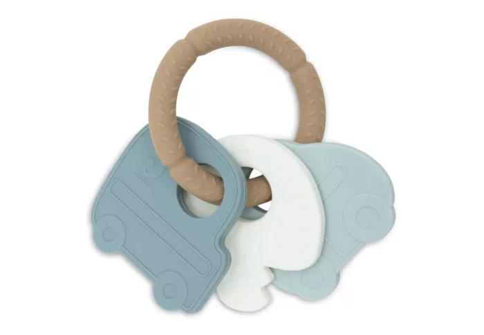 Anneau de Dentition Porte-clé En Silicone - On The Go (Jollein)