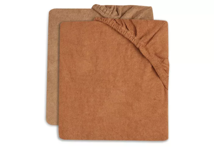 Housse matelas à Langer Éponge 50x70cm - Caramel/Biscuit - 2 Unités (Jollein)