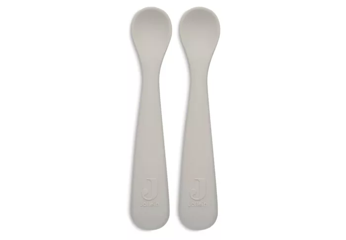 Cuillère souple Silicone - Nougat - 2 Unités (Jollein)