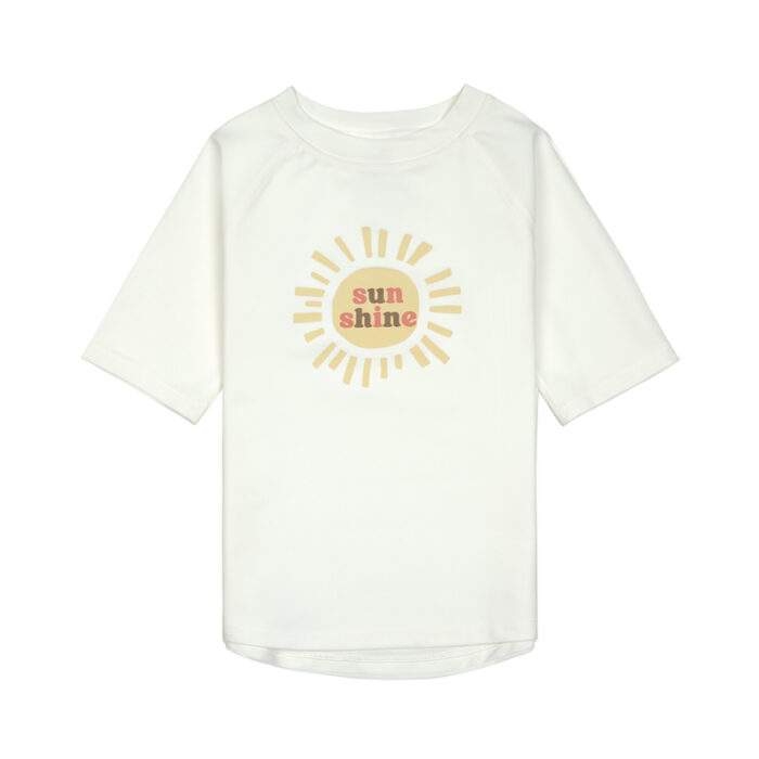 T-shirt de bains à manches courtes enfants (anti-UV) - Sunshine, Ecru (Lassig)