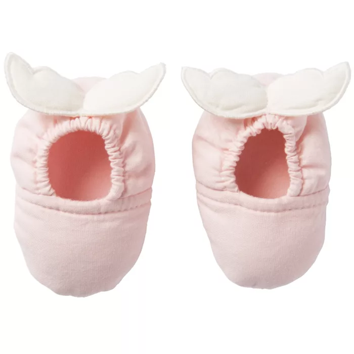 Chaussons avec ailes d’ange – blush / écru (BB and Co)