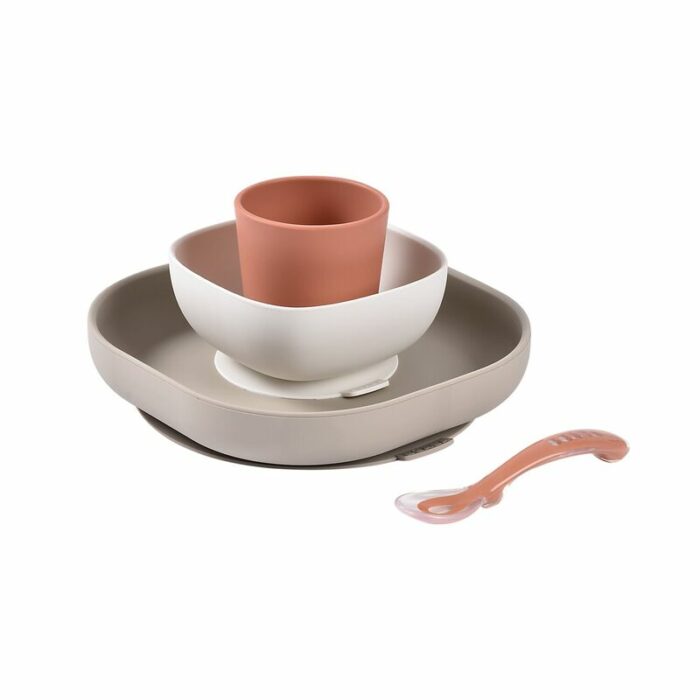 Coffret repas silicone Terracotta (Béaba)