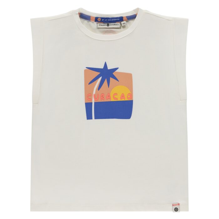T-shirt sans manches Curaçao - Fille SS25 (Stains Stories)