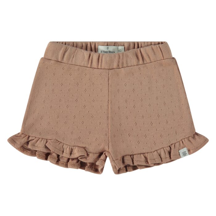 Short bébé à volants - Dusty Coral (Tiny Story SS25)