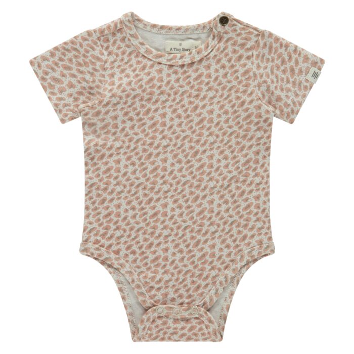 Body bébé Courtes Manches - Leopard Coral (Tiny Story SS25)