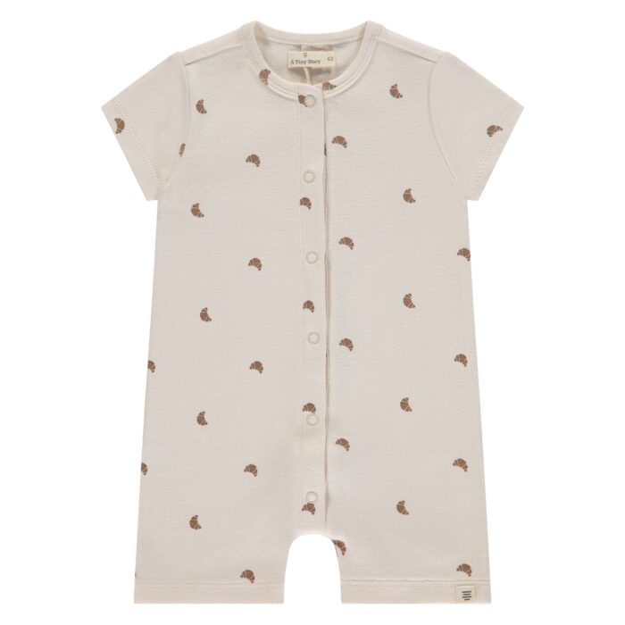 Combinaisons short bébé Courtes Manches - Croissants (Tiny Story SS25)