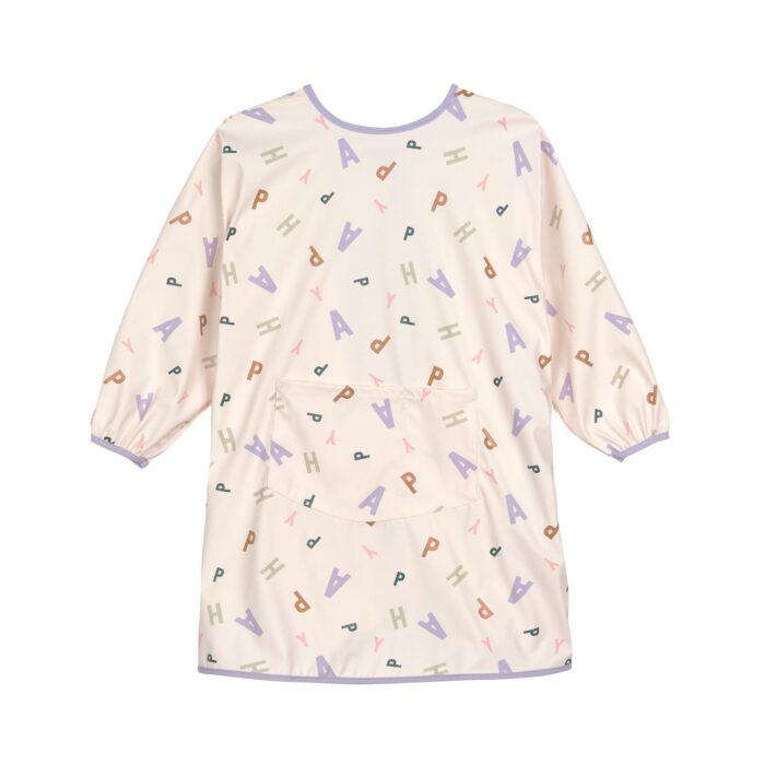Tablier manches longues enfants - Happy Fruits, pastel lilas (Lassig)