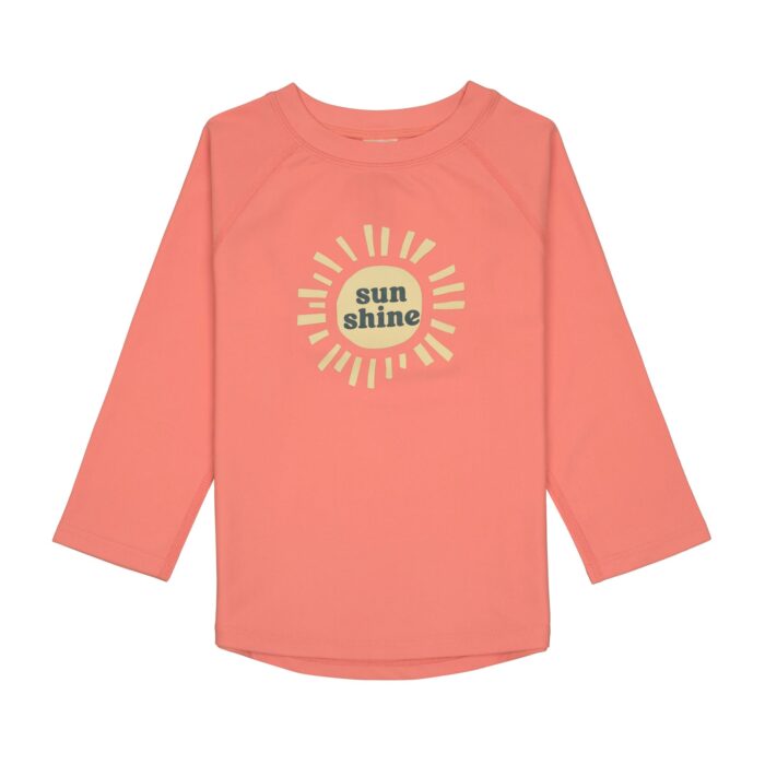 T-shirt de bains à manches longues enfants (anti-UV) - Soleil, corail (Lassig)
