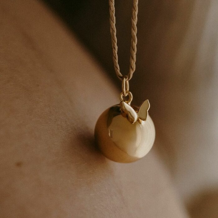 Bola de grossesse - Miracle Or jaune - Cordon Camel (ILADO)