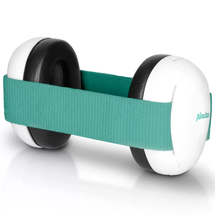 Alecto BV-72 - Protection auditive pour les bébés et enfants en bas âge, coloris blanc et vert menthe (Alecto)