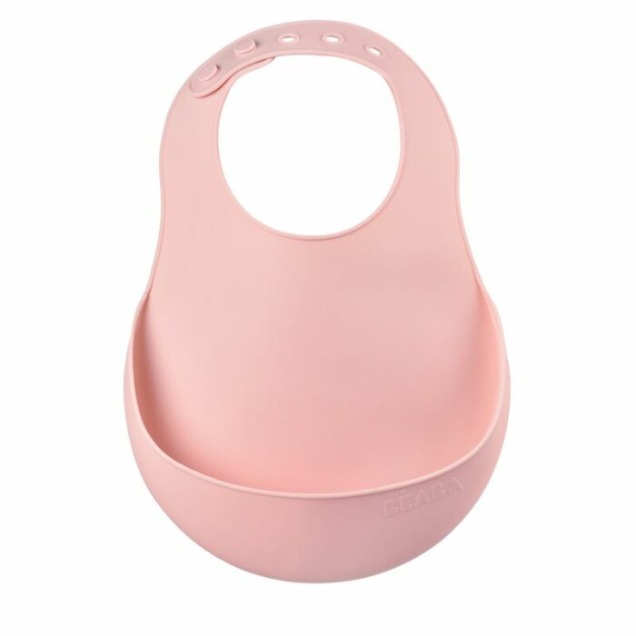 Bavoir silicone Vieux rose (Béaba)