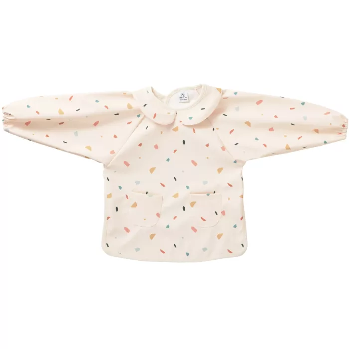 Bavoir-tablier col claudine imperméable terrazzo (BB&CO)