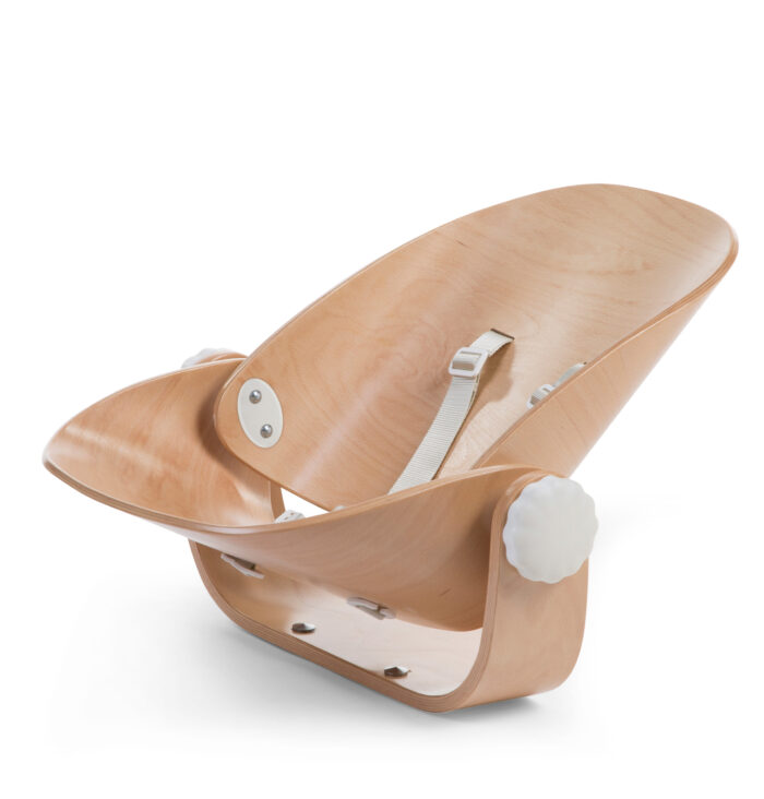 EVOLU Tranches d'achats liste NEWBORN SEAT POUR EVOLU 2 + ONE.80° - BOIS - BLANC NATUREL(Childhome) – Image 2