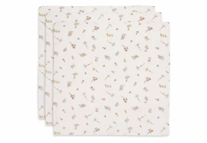 Lange Gaze de Coton Small 70x70cm - Riverside - 3 Unités (Jollein)