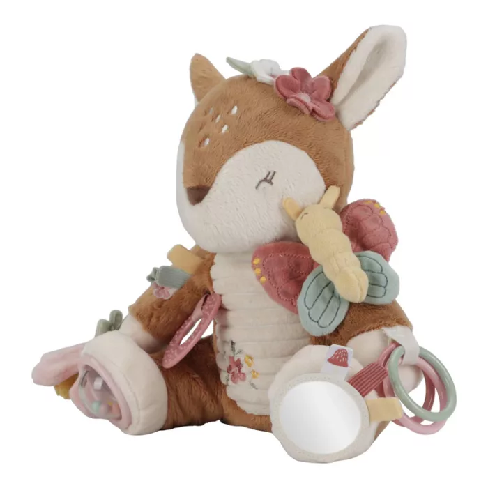 Peluche d'activités Cerf - Rose - Fairy Garden (Little Dutch)